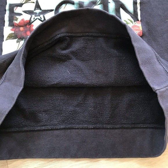 Obey Posse Sweatshirt Navy Graphic Rose Print Pullover Crew Neck Size Small - Picture 6 of 10